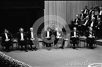 NOBEL PRIZE CEREMONY IN STOCKHOLM SWEDEN Editorial Stock Photo