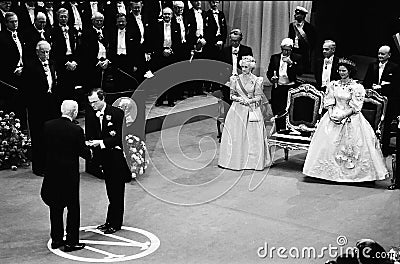 NOBEL PRIZE CEREMONY IN STOCKHOLM SWEDEN Editorial Stock Photo