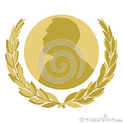 Nobel prize fantasy symbol, Sweden Vector Illustration