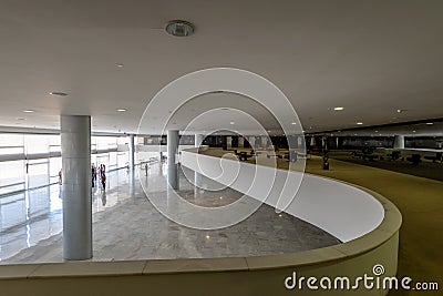 The Noble Room Mezzanine at Planalto Palace - Brasilia, Distrito Federal, Brazil Editorial Stock Photo