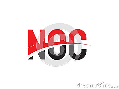 NOC Letter Initial Logo Design Vector Illustration Vector Illustration