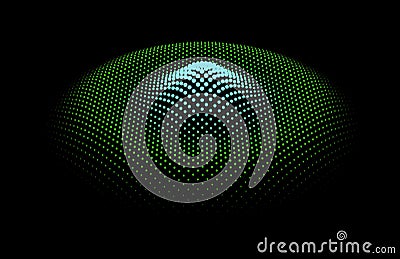 Node surface sea dot wave glowing stream. Drip drop data information. Statistic flow dynamic particles. Chain of nodes Stock Photo