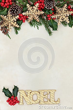 Noel Abstract Border Stock Photo