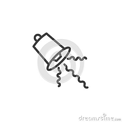 Noise Pollution line icon Vector Illustration