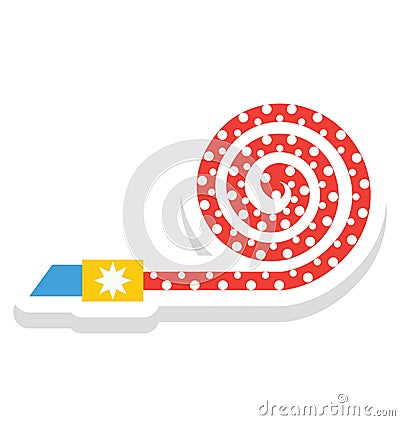 noisemaker, noise Vector Icon that can be easily modified or edit Vector Illustration