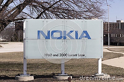 Nokia Bell Labs facility. Originally the site of Bell Labs, Nokia purchased Alcatel-Lucent and continued R&D operations Editorial Stock Photo