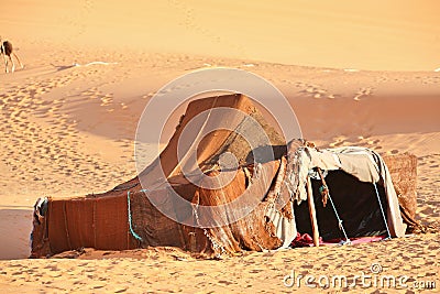 The nomad (Berber) tent Stock Photo