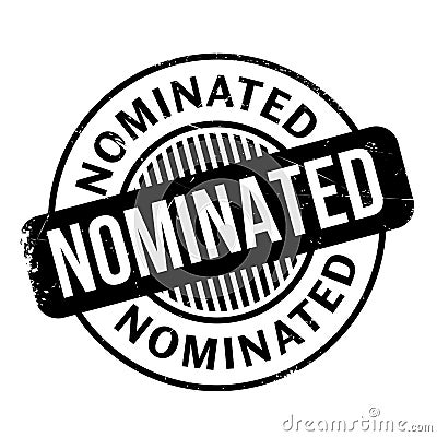 Nominated rubber stamp Stock Photo