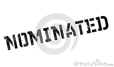 Nominated rubber stamp Stock Photo