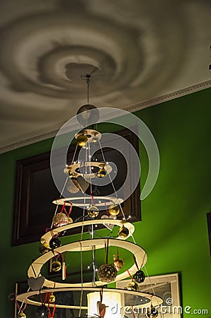 Non-conformist and unusual Christmas tree Editorial Stock Photo