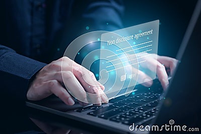 NDA Protect Your Business Secrets legal requirements Stock Photo