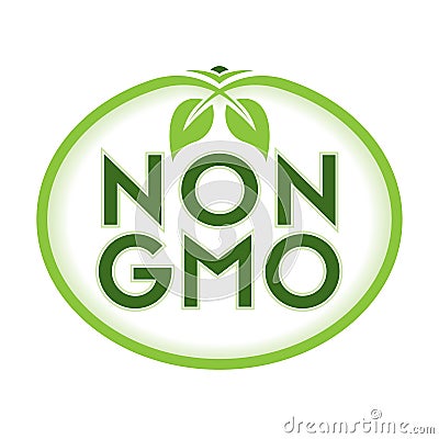 Non GMO Logo Icon Symbol Vector Illustration