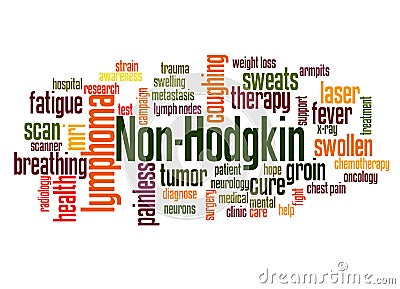 Non-Hodgkin lymphoma word cloud concept 2 Stock Photo