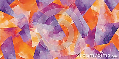 A non-seamless background with large, angular blocks in peach fuzz, lilac, and orange, creating a Stock Photo