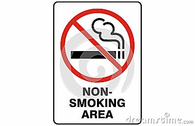 Non-Smoking Area Symbol Sign Vector Vector Illustration