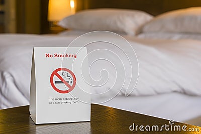 Non smoking hotel room Stock Photo