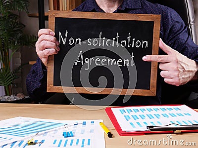 Non-solicitation Agreement is shown on the business photo using the text Stock Photo
