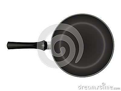 Non-stick frying pan. isolated image. realistic style. Vector Illustration