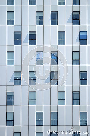 Non symmetric abstract background. Building facade. Stock Photo