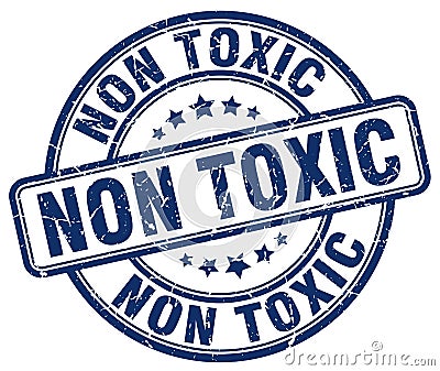 non toxic blue stamp Vector Illustration