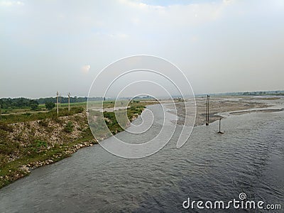 Nonai River of Gitibari, Assam. Stock Photo
