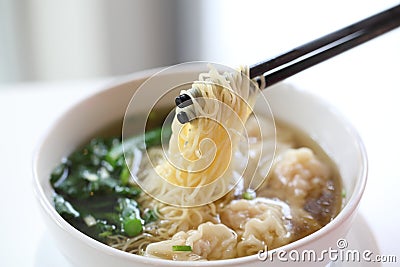 Noodle and dumpling Stock Photo
