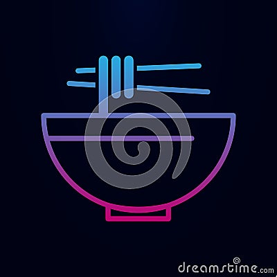 Noodle line nolan icon. Simple thin line, outline vector of web icons for ui and ux, website or mobile application Stock Photo
