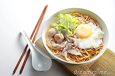 Noodle Soup Stock Photo