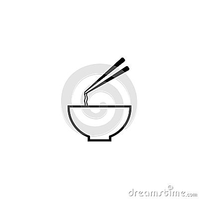 Noodle vector icon Cartoon Illustration