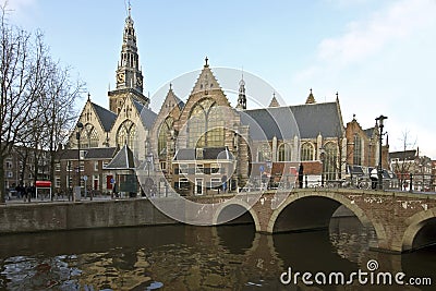 Noorderkerk in Amsterdam the Netherlands Stock Photo