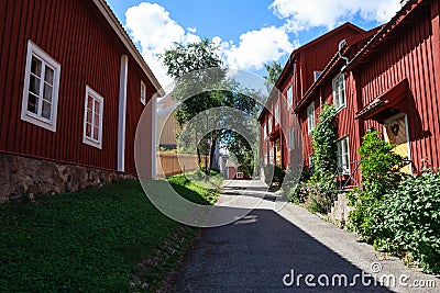 Nora in Sweden A traditional Swedish town Editorial Stock Photo