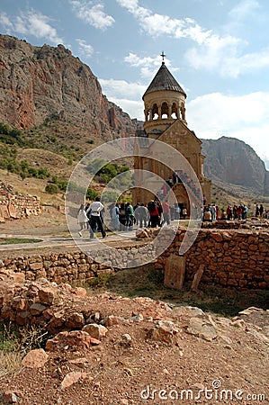 Noravank 13th-century Armenian monastery. Editorial Stock Photo