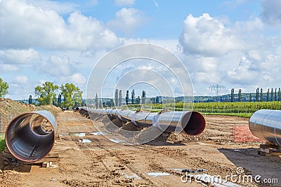 Nord Stream2 gas pipeline Stock Photo