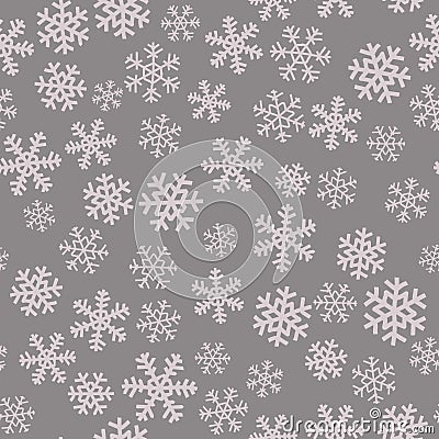 Nordic trandy seamless pattern with snowflakes for decoration interior, print posters, greating card, bussines banner Vector Illustration