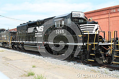 Norfolk Southern Railroad Locomotive 3265 at Altoona PA Editorial Stock Photo