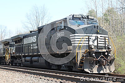 Norfolk Southern Railroad Locomotive 9650 Editorial Stock Photo