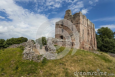 Norham Castle. Stock Photo