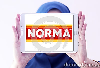 Norma supermarkets chain logo Editorial Stock Photo