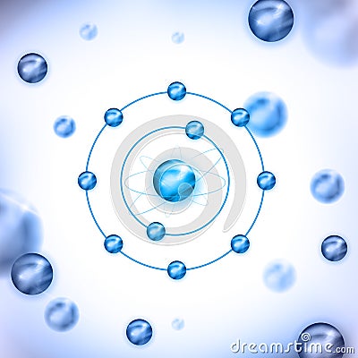 Normal stable molecule Vector Illustration