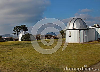 The Norman Lockyer Observatory near Sidmouth in Devon. Lockyer was an amateur astronomer and is part credited with the discovery Stock Photo