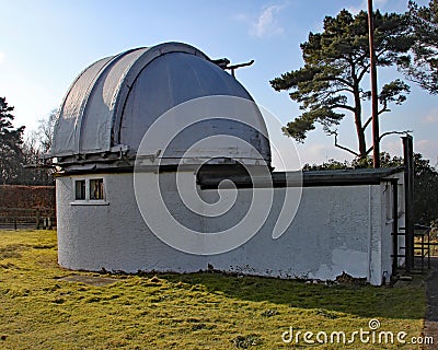 The Norman Lockyer Observatory near Sidmouth in Devon. Lockyer was an amateur astronomer and is part credited with the discovery Editorial Stock Photo