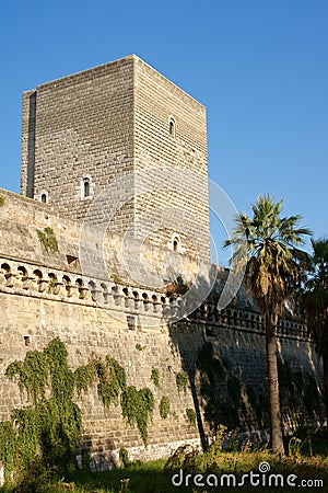 Norman-Swabian Castle of Bari, Apulia Stock Photo