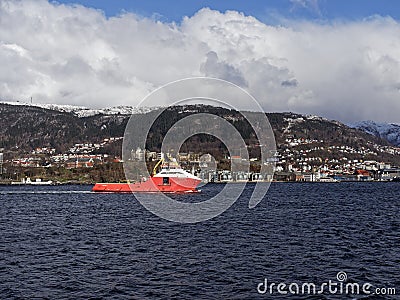 The Normand Prosper an Offshore Supply Vessel to the Oil and Gas Industry Editorial Stock Photo