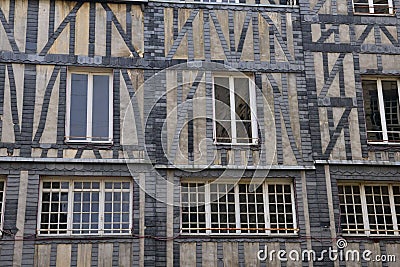 Normandie; picturesque city of Rouen in Seine Maritime Editorial Stock Photo