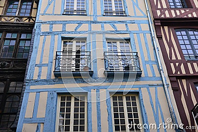 Normandie; picturesque city of Rouen in Seine Maritime Editorial Stock Photo