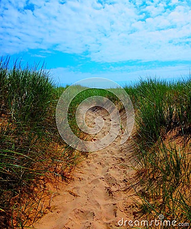 North America, Canada, Province of Quebec, Magdalen Islands, Cap-aux-Meules Island Stock Photo