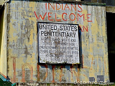 North America, USA, California, San Francisco, Alcatraz prison Editorial Stock Photo