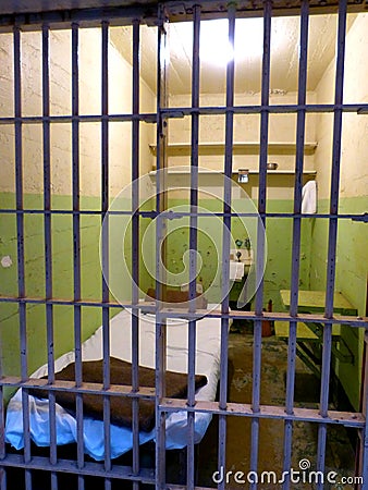 North America, USA, California, San Francisco, Alcatraz prison Editorial Stock Photo