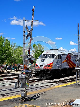 North America, USA, New Mexico, train to Santa Fe Editorial Stock Photo