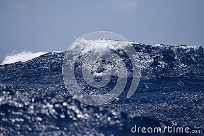 North Atlantic. Fresh wind. Stock Photo